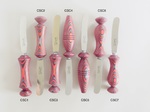 Colored Wood Cheese Spreaders
