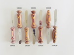Colored Wood Cheese Spreaders