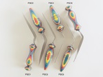 Colored Wood Pie Servers