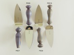 Colored Wood Pie Servers