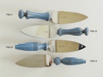 Colored Wood Pie Servers