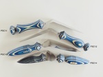 Colored Wood Pie Servers