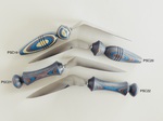 Colored Wood Pie Servers