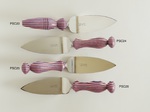 Colored Wood Pie Servers