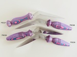 Colored Wood Pie Servers