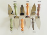 Colored Wood Pie Servers